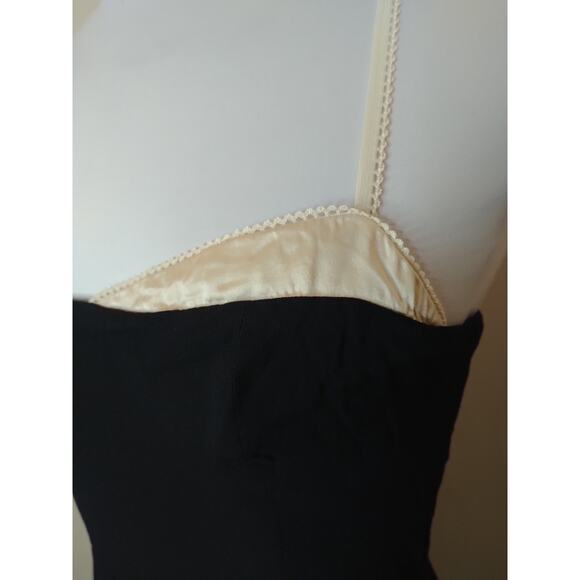 Reformation Abrielle Dress in Black Size 8 Women's Side Slit Midi Slip - Picture 8 of 15